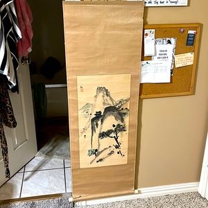 Hand painted Chinese scroll